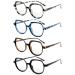 Eyekepper 4-pack Bifocal Reading Glasses for Women Vintage Design Bi-focal Readers 4 Pack Clear Lens Mix Color 2.0 x