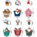 EOQPDECD 48 Pcs Christmas Cake Decorations Cupcake Topper Santa Clause Xmas Tree Snowman Reindeer Birthday Cake Decor Christmas Supplies for Christmas Theme Party Baby Shower Birthday Party - Buy Online on GoSupps.com