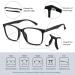 Cyxus Blue Light Filter Glasses - Anti-Blue Light No Prescription Needed Stylish Matt Black - Protect Your Eyes from Screens - Buy Online on GoSupps.com