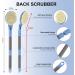 Back Brush Shower - 55cm Removable Body Brush for Gentle Peeling Easy Cleaning & Blood Circulation - Blue - Buy Online on GoSupps.com