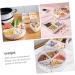 PRETYZOOM Dried Fruit Plate Lunchbox Plastic Fruit Bowl Dry Fruit Tray Candy Tray Convenient Plastic Plate 26X7.5CM White - Buy Online on GoSupps.com