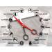 NARZ Professional Hairdressing Scissors 6 - Stainless Steel Hair Cutting Scissors for Barbers & Hairdressers | Men & Women | Red & Black Color - Buy Online on GoSupps.com