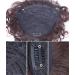 Remeehi Human Hair Curly Wavy Toupee - Short 14x14 cm Dark Brown Crown Hairpiece Invisible & Natural Look - Buy Online on GoSupps.com