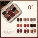 Holzsammlung Solid Cream Gel Polish Set 9 Colors Gel Nail Polish Palette Brown Red Solid Gel Polish Manicure Nail Art Kit Soak Off Portable Gift for Mom/Girls/Friend DIY Home - Buy Online on GoSupps.com