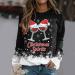 Women's 3D Christmas Sweater - Long Sleeve Plush Shoulder-Free Xmas Sweatshirt - Plus Size XXL - Winter Fashion - Buy Online on GoSupps.com