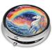 Buy Rainbow Cute Unicorn Portable Metal Pill Box | 3-Compartment Travel-Friendly Design | Ideal for Small Pills | International Shipping Available - Buy Online on GoSupps.com