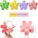 Hair Claw Clips Matte Flower Large Clips For Women Thick Hair Strong Hold Hair Clip for Women Girls Non-Slip Hair Accessories Neutral Colors Square and Tiny Flowers Clips 4Pcs - Buy Online on GoSupps.com
