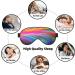 BREAUX Rainbow Ocean Print Eye Mask | Double-Sided Blackout Sleeping Mask for Travel - Buy Online on GoSupps.com