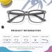 Cyxus Blue Light Filter Glasses - Prescription-Free Anti-Blue Light Eyewear for Laptops Smartphones & Tablets - Gray - Buy Online on GoSupps.com