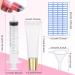 AerRoll 15 ML Gold Cap Empty Lip Gloss Tubes - 50pcs with Labels, Syringe, Funnel & Gift Bags - DIY Lip Gloss Balm Cosmetic - Buy Online on GoSupps.com
