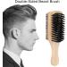 Double Sided Beard Brush Men's Beard Brush Beard Comb Beard Grooming Kit Beard Care Tools with Wooden Handle for Birthday Gifts for Mustache Cleaning - Buy Online on GoSupps.com