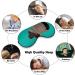 LynaRei Blue African Woman Sleep Mask - Elastic Blackout Eye Cover for Full Night's Sleep and Travel - Buy Online on GoSupps.com