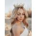 SWEETV Gold Queen Crown - Women's Wedding & Birthday Crown, Cake Topper & Costume Party Accessory - Buy Online on GoSupps.com