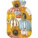 Thanksgiving Pumpkin Sonnen Flowers Heat Bottle - 1L Hand & Foot Warmer for Pain Relief & Cold Therapy - Buy Online on GoSupps.com