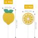 Abaodam 24pcs Lemon Cake Toppers Gold Decor Fruit Cupcake Toppers Birthday Cake Topper Birthday Toppers for Cakes Birthday Cupcake Topper Gold Trim Summer 12 Piece Set Baby - Buy Online on GoSupps.com