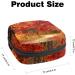 Autumn Leaves Sanitary Napkin Storage Bag - Multi-colored Portable Period Pouch for Women & Teens - Buy Online on GoSupps.com