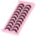 Sky High 3D Volume D Curl False Eyelashes - 10 Pairs Pack | Russian Strip Lashes 15mm Crisscross Fluffy Extension | Faux Mink - Buy Online on GoSupps.com
