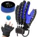 DZKJ Hemiplegia Finger Rehabilitation Trainer Robot Gloves for Long Term Relief Finger Cramps Robotic Hand for Stroke Patients Cerebral Palsy Equipment Finger Exerciser Left XL