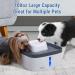 Veken 0.8Gallon Multi-Tier Pet Fountain with LED Lights and 3 Replacement Filters - Grey | Ideal for Cats, Dogs, and Multiple Pets - Buy Online on GoSupps.com