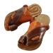 Casual Hallux Valgus Mens Sandals Vintage Open Toe Orthopedic Flat Slippers Summer Beach Ring Toe Bunion Walking Flip Flops for Plantar Fasciitis/Foot Correction 10.5 Khaki