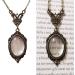 Monocle Glasses Loupe Magnifier Necklace with Long Chain Reading Aid for Library Reading Magnify Necklace Jewelry Decor Magnifier Necklace for Women-Oval - Buy Online on GoSupps.com