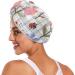 Super Absorbent Flower Hair Towels - 2 Pack Quick Dry Turbans for Women & Girls - Buy Online on GoSupps.com