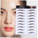DRESSOOS Eyebrow Sticker 4pcs Eyebrow Stickers Semi Permanent Eyebrows False Eyebrows Cosmetics Eyebrow Trimming 4d Template - Buy Online on GoSupps.com