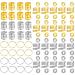 120 Pieces Aluminum Hair Coil Dreadlocks Hair Braid Rings Dreadlocks Metal Hair Cuffs Hair Braiding Beads for Hair Accessory (Gold and Silver)