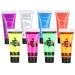 Garosa Body Paint 8 Tubes 10mL Fluorescent in the Dark Makeup for Face and Body Fluorescent Body Paints