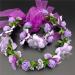 Crown Headbands & Flower Wreath Garlands | purple Hair Wreath & Bracelet for Wedding & Festival | International Shipping - Buy Online on GoSupps.com