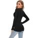 Womens Black Mock Turtleneck Active Base Layer Long Sleeve Top - Size Small - Buy Online on GoSupps.com