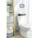 Dahey Toilet Tank Paper Basket Organizer- 2 Pack Wooden Storage Bins for Bathroom and Closet with Handles and Washable Liner - Buy Online on GoSupps.com
