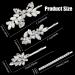6-Piece Rhinestone Wedding Hair Clips & Pins - Crystal Barrette Bridal Hair Accessories for Women - Buy Online on GoSupps.com