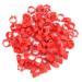 Yosoo Health Gear Pigeons Leg Bands Bird Leg Rings 100PCS 8MM 001-100 Numbered Plastic Letter Pigeons Bird Leg Bands Rings(red)
