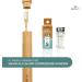 Bambuna Bamboo Toothbrush Set - 4-Part with Travel Case & Mint Tooth Silk | Medium-Soft Bristles | Vegan Dental Floss | Eco-Friendly & Made in Germany - Buy Online on GoSupps.com