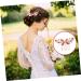 Ipetboom hair bride women's rhinestones romantic With diamond hair barrettes Miss decorate alloy hair comb rhinestone headpieces for women rhinestone hair headgear - Buy Online on GoSupps.com