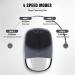Faiyi 3-in-1 Electric Silicone Face Cleansing Brush | IPX7 Waterproof Facial Massager | USB Rechargeable for Deep Cleaning & Exfoliating - Grey - Buy Online on GoSupps.com