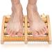 Foot massage roller wood premium foot massage roller foot massage device foot roller wooden scooter foot massage device for stress reduction relaxation heel spur foot massage for home & office