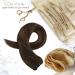 Moresoo Double Weft Human Hair Extensions #P2/8 18 Inch Darkest Brown/Chestnut Brown - 100g/Pack - Sew in Real Hair Extension - Buy Online on GoSupps.com