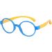 Children's Blue Light Filter Glasses - UV Block TR90 Round Frame for Girls + Anti-Slide Tape & Case - Buy Online on GoSupps.com