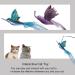 DOZNOZRI Cat Feather Toys 3Pcs Feather Refills for Cat Wand Toys with Bell Interactive Cat Teaser Feather Toys Accessories Replacement Refills for Indoor Cats Kittens (3pcs) - Buy Online on GoSupps.com