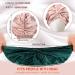 Silk Hair Wrap Set - 3-Piece Bonnet for Natural Curly Hair (Black, Rose Gold, Green) - Buy Online on GoSupps.com