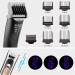 Hair Clippers for Men Professional Cordless Hair Clippers Haircut Kit Mens Hair Clippers Haircut Beard Trimmer Hair Cutting Set for Men Rechargeable LED Display Beard Trimmer for Men (Black) - Buy Online on GoSupps.com