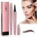 Orgrul Waterproof 3D Eyebrow Pencil with 4 Split Ends 2024 Eyebrow Pencil Waterproof Eyebrow Pencil Microblading Hair Drawing 2024 Eyebrow Pen (#02 Dark Coffee)