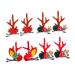 minkissy 4 Pairs Christmas Hair Clips Hair Decoration Deer Ear Headband Elk Deer Hair Clips Xmas Hair Clip Kids Hair Clips for Girls Elk Antlers Clips Abs Hair Accessories Miss