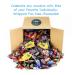 8.0lb Bulk Individually Wrapped Fun Size Chocolate Candy for Halloween and Snacking - Perfect for Office, Home, After-School, and Parties - Buy Online on GoSupps.com