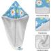 White Daisies Blue Hair Towel 2 Pack | Super Absorbent Quick Dry Hair Turbans for Women & Girls - Buy Online on GoSupps.com