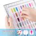 BNG 180 Colors Nail Display Book with 240 False Nail Tips in Silver Leather - Salon Gel Polish Sample Showing Tools - Buy Online on GoSupps.com