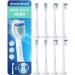 Toothbrush Heads Mini Hard Compatible with Philips Sonicare Toothbrush Heads - Small Replacement Heads - Small Brush Heads - White - HX7048-8 Pack Us Version 8 Count (Pack of 1)