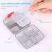 2 Pack Travel Pill Organizer - Portable Medication & Supplement Case - Moistureproof 7+8 Compartment Pill Box for Pocket or Purse (Large & Small Black - Buy Online on GoSupps.com